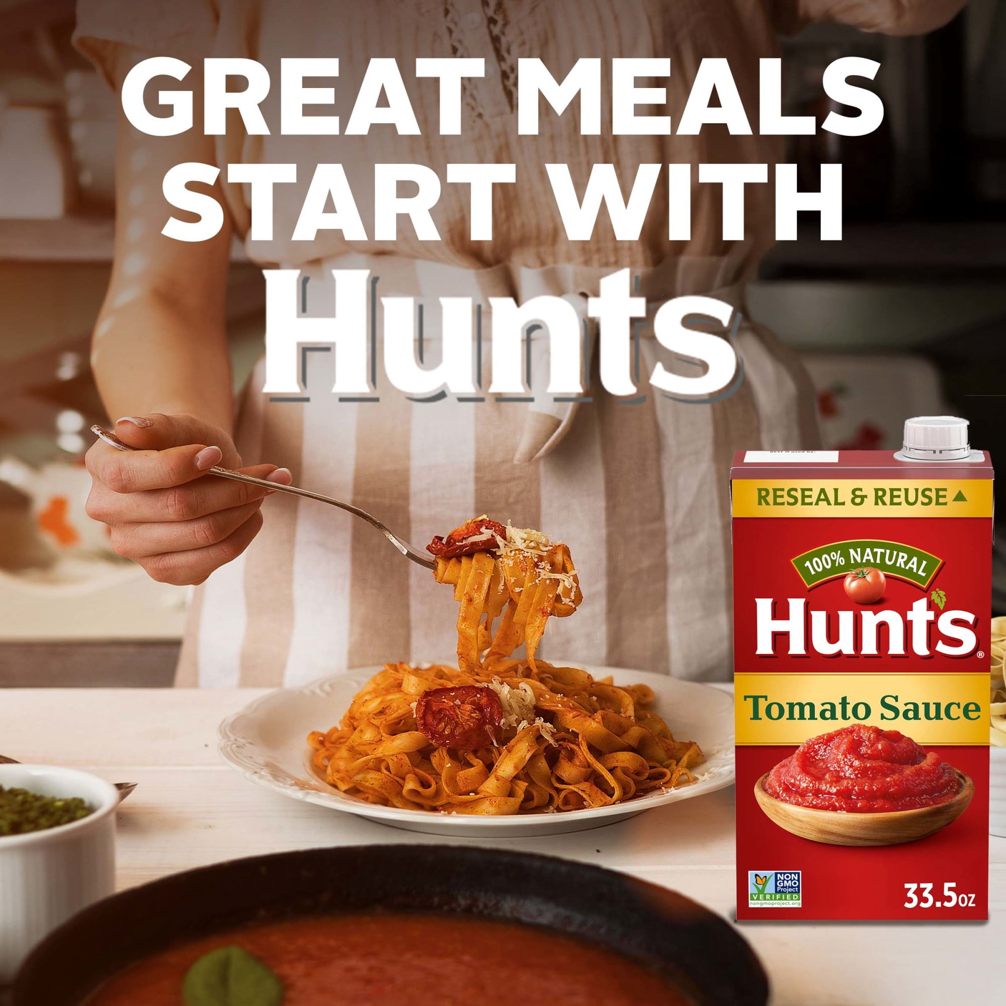 Hunt’s Tomato Sauce, Perfect for Chili & Soups, 33.5 oz. Carton