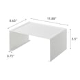 thumbnail image 2 of YAMAZAKI Tower Stackable Kitchen Rack Storage Organizer Counter Shelf, Large, White, 2 of 7