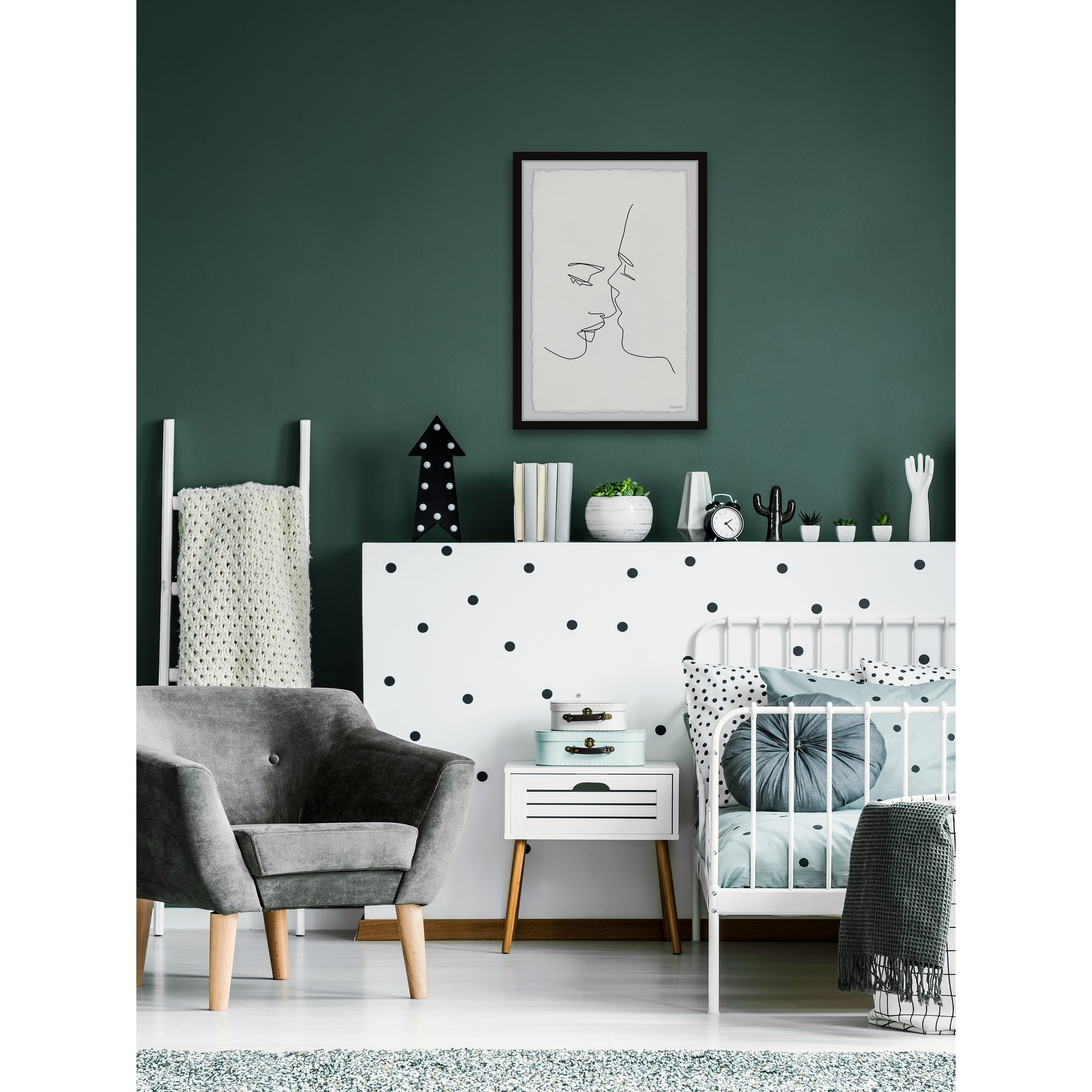 Marmont Hill Just a Kiss Framed Wall Art