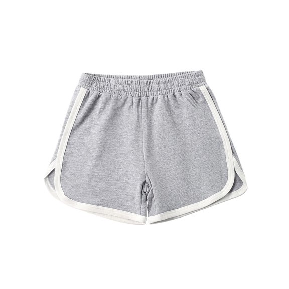 YunPes Kids Pull-On Shorts Boys Girls Casual Athletic Short for Soccer Basketball Gym Running Sports Teens Summer Beach Clothes
