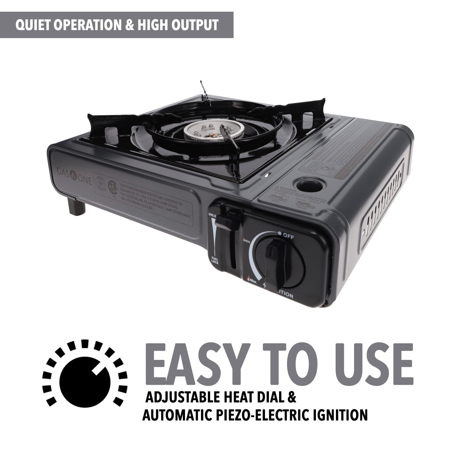 GasOne 1 Burner Butane Camping Stove