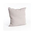 thumbnail image 3 of SARO 13049.T20S 20 in. Square Fringed Design Linen Down Filled Pillow - Taupe, 3 of 4