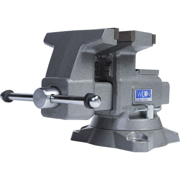 Wilton Tools 28822 6 1/2 Inch Wide Jaw Swivel Base Reversible Work Bench Vise
