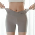 thumbnail image 2 of FAIWAD Women's Silk Safety Shorts Cross Elastic Waist Shorts Breathable Seamless Stretch Underwear, 2 of 6