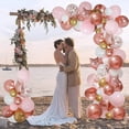 thumbnail image 2 of Balloon Combo Kit Rose Gold Balloon Decoration Kit Balloon Chain Set Latex Balloon Wedding Birthday Party Christmas Decoration 136 Pcs, 2 of 4