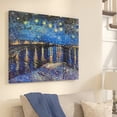thumbnail image 3 of Cuadro Canvas Van Gogh Noche Estrellada Sobre El Rodano, 3 of 4