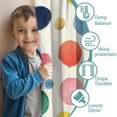 thumbnail image 3 of Blackout Kids Curtains,Colorful Polka Dot Pattern Childrens Insulated Curtains Set Of 2,Bedroom Essentials,Toddler Room Decor 42x54in(106x137cm), 3 of 4