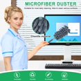 thumbnail image 4 of 2 Pack Microfiber Duster for Cleaning, Washable Dusters, Extendable Pole, Up to 30 Inch Reachable, Wet and Dry Use Cleaning Tools for Car, Ceiling Fan, Window, Furniture, Office, 4 of 7