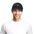 thumbnail image 6 of DALIX Nature Wasp Hat Mens Womens Embroidered Baseball Cap in Black, 6 of 7