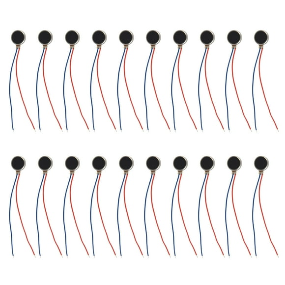 Motor de vibración para teléfono móvil, motores de vibración de 20 piezas, mini motor de micro vibración, motor de vibración para teléfono móvil con moneda, construido para profesionales NikouMX herramienta