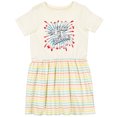 thumbnail image 3 of Inktastic 250 Years of Freedom-usa Fourth of July Fireworks Girls Toddler Dress, 3 of 5