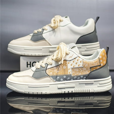 

Men‘s Lightweight Comfortable Non-slip Skate Shoes Casual Lace Up Sneakers Men‘s Shoes