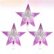 thumbnail image 4 of Estrella para árbol de Navidad Linaichen, 3 piezas, 20 cm, color morado degradado, 3D, hueca, para decorar la parte superior del árbol de Navidad., 4 of 5