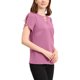 thumbnail image 4 of INSPIRAR CHIC Blusa de Cuello en V con Choker para Mujeres, Top Casual con Mangas Cortadas, S Púrpura, 4 of 7