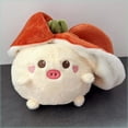 thumbnail image 3 of Carrot and Pig Stuffed Animal, 7.8" Detachable Piggy Plush Toy, Soft Stuffed Animal Plushies, Ideal Birthday Christmas Easter Presents for Kids Boys Girls, 3 of 6