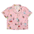 thumbnail image 5 of Disney Princesses Women's Notch Collar Button-Down Shirt and Shorts Sleepwear Set -XL, 5 of 7