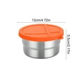 thumbnail image 3 of Liquidation des Offres du Jour! Boîte de Conservation en Acier Inoxydable Boîte à Lunch pour Enfants Boîte Compartimentée Couvercle en Silicone Boîte à Collation Scellée Boîte d'Assaisonnement Portable, 3 of 6