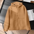 thumbnail image 2 of Veste pour Femmes, Veste en Molleton Décontractée à Manches Longues avec Capuchon et Fermeture Éclair, Veste en Molleton pour Femmes, 2 of 9