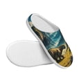thumbnail image 3 of KLL Valley River Dinosaur Pattern Adult Unisex Cozy Slippers,Fuzzy Slip-on Slippers TPR Sole Slippers Comfort Plush Home Footwear for Indoor & Outdoor-37/38, 3 of 7