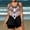 Black, variant on Xdegoge Womens Tankini Bathing Suits Plus Size TumControl Two Piece Swimsuit High Waisted Bathing Suit Full Coverage Modest Swimsuits with Shorts Floral Print Maternity Swimsuits