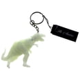 thumbnail image 2 of Glow in the Dark T Rex Hidden Pen Split-Ring-Keychain White/Silver-Tone, 2 of 3