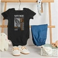 thumbnail image 3 of Urban Streetwear Savage Butterfly Romper Boys or Girls Infant Baby Brisco Brands NB, 3 of 6