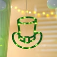 thumbnail image 1 of Lámpara colgante LED verde con forma de trébol, ideal para el Día de San Patricio. Lámpara decorativa con ventosa para ventanas, funciona con pilas, perfecta para fiestas, hogares y ambientes, 1 of 6