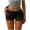 *Black, variant on Women’s Low Rise Elastic Waist Shorts,Casual Short Shorts for Summer White,Women's Plus XXL
