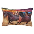 thumbnail image 1 of Balery a herd of horses Funda de Cojín Estampada, Regalos para Mujeres, Regalos de Amor para Ella, Regalos para Novia o Esposa, Funda de Almohada-14"x20", 1 of 6