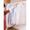 thumbnail image 3 of Dust Prevention Wardrobe Storage Bags Clothes Garment Suit Cover Bags Hanging Organizer Storage Garment Suit Coat Dust Cover Protector Wardrobe Storage Bag, 3 of 6