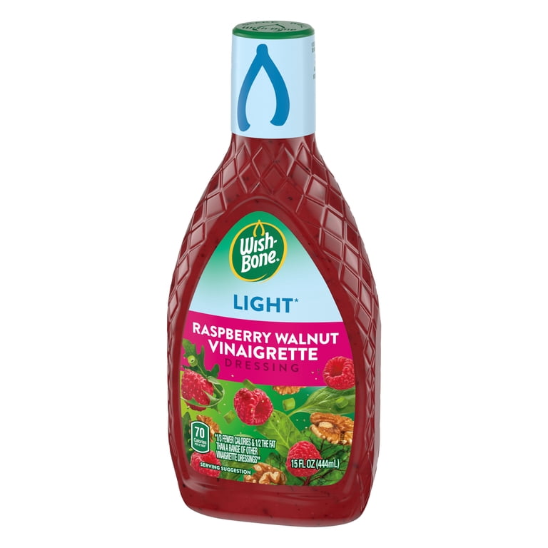 Wish-Bone Light Raspberry Walnut Vinaigrette with Balsamic, 15 fl oz Salad Dressing - Walmart.com Wish-Bone Light Raspberry Walnut Vinaigrette with Balsamic, 15 fl oz Salad Dressing - Walmart.com