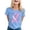 Blue, variant on Women's Casual T-Shirt for Everyday Wear with Cancer Awareness Logo Soft Everyday Basic Tee for Women, L, Blue