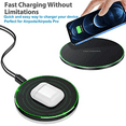 thumbnail image 2 of Wireless Charger for Samsung Galaxy S24/S24+S23/S23+/S22/S22+/S21/S20/S20+/S10/S9+/S9/S8/S8+/S7/Note10/Note9/Note8, 15W Wireless Charging Pad with USB-C for Samsung & iPhone Black(No AC Adapter), 2 of 6