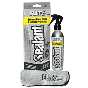 Flitz Ceramic Sealant Spray Bottle w-Microfiber Polishing Cloth - 236ml-8oz