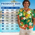 thumbnail image 6 of Uorisanigo Hawaii Flowers Matching Couple Outfits Men's Short Sleeve Shirt Button Up Shirt Blouse Workwear and Summer Dresses for Women Crewneck Sleeveless Hawaiian Vacation Sundress, 6 of 8