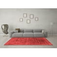 thumbnail image 3 of Ahgly Company Machine Washable Indoor Rectangle Abstract Red Modern Area Rugs, 7' x 10', 3 of 4