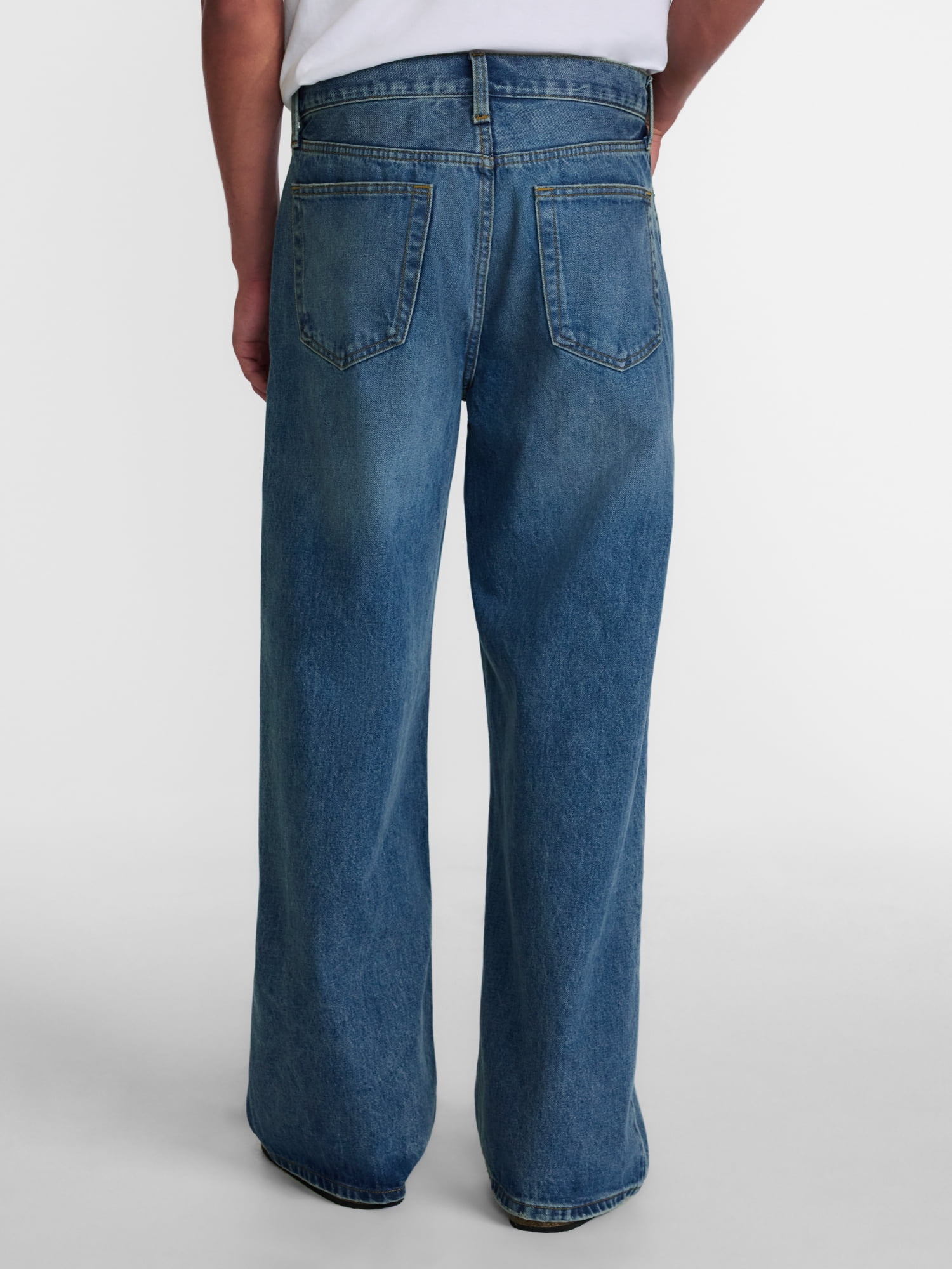 No Boundaries Wide Leg Jeans, 100% Cotton 14 oz Denim, Men's 28x30-42x32