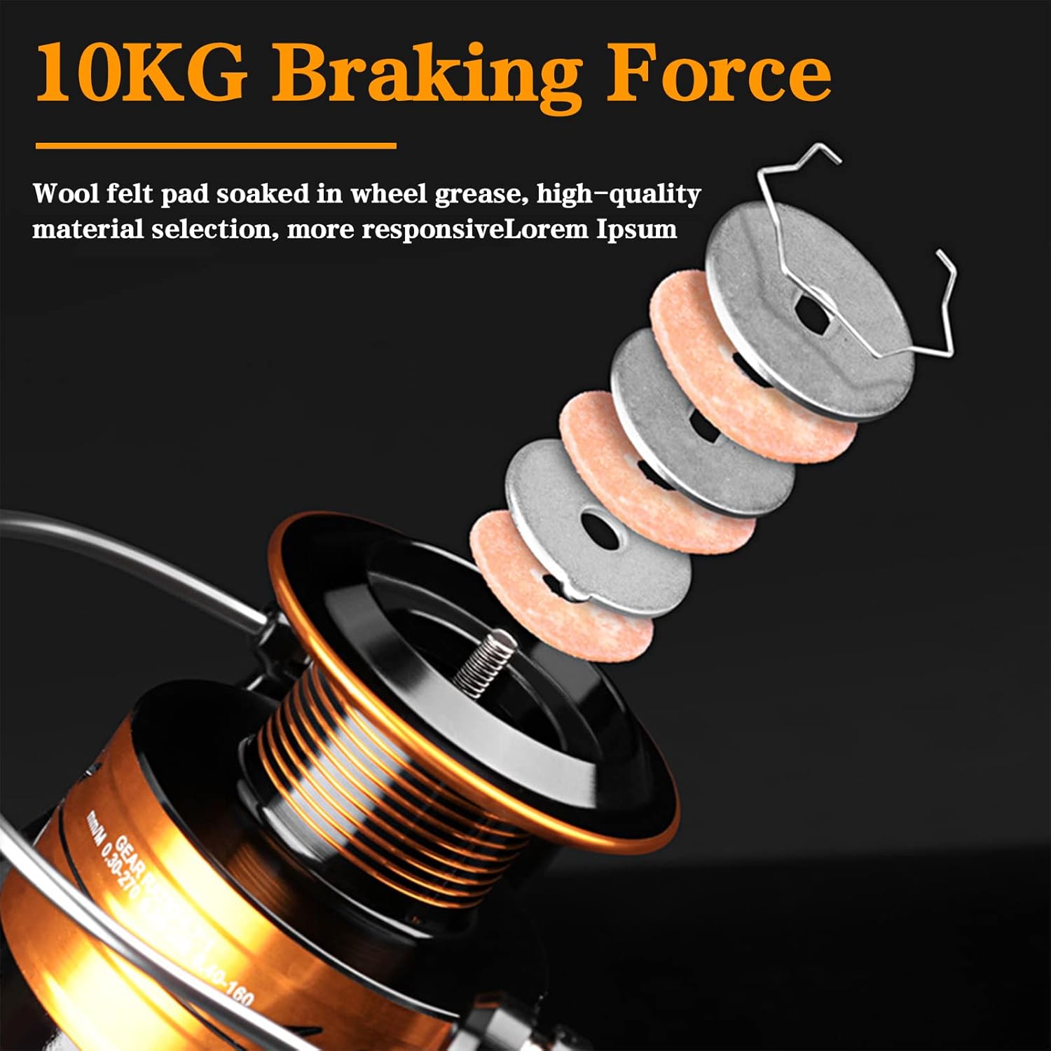 Spinning Reel, 2+1BB Ultra Lightweight Smooth Powerful Spinning Fishing Reels, 5.2:1/4.7:1 High Speed Gear Ratio
