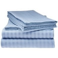 thumbnail image 6 of Elaine Karen 1800 Series - Soft Brushed Microfiber - Striped TWIN Bed Sheet Set, Light Blue, 6 of 8