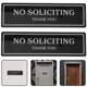 thumbnail image 1 of HAMPPLIES 1Jgo Cartel Decorativo Resistente De No Solicitar En Negro Para Puertas De Hogar Y, 1 of 6