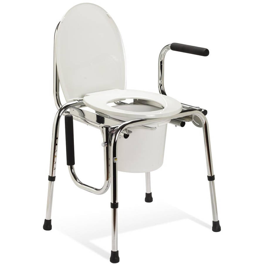 Medline DropArm Commode, Unpadded