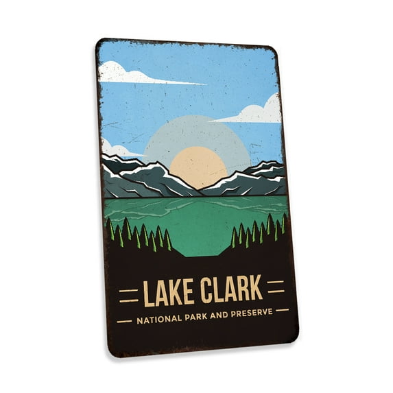 Lake Clark National Park and Preserve Sign Vintage Looking Decorative Signs Home Décor Gift 12x18 Matte 112180086026