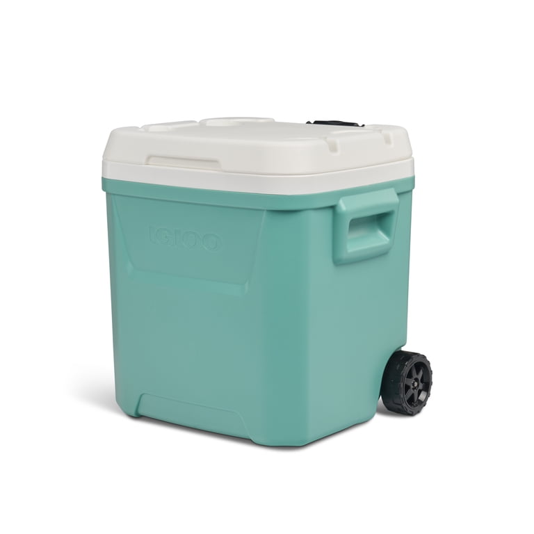 青緑ジャイアント　シャコガイル　a Igloo 60 QT Laguna Ice Chest Cooler with Wheels, Teal Blue