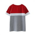 thumbnail image 3 of nsendm Shirts for Teen Girls Toddler Kids Little Girl's Crewneck Solid Basic T Shirt Tops Short Sleeve Loose Casual Autumn Blouse Tee Tops Girls Shirt Red 4-5 Years, 3 of 5