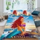thumbnail image 2 of Sirena Negra Conjunto de sábanas temático, trío de piezas, cómodo y amigable con la piel, diseño único, regalo de decoración para el hogar para familiares, amigos y fans, 90 cm * 190 cm, 2 of 6