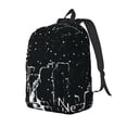 thumbnail image 1 of Disketp New York City1 print Canvas Backpack Lightweight Travel Daypack Student Rucksack Laptop Backpack-Medium, 1 of 5