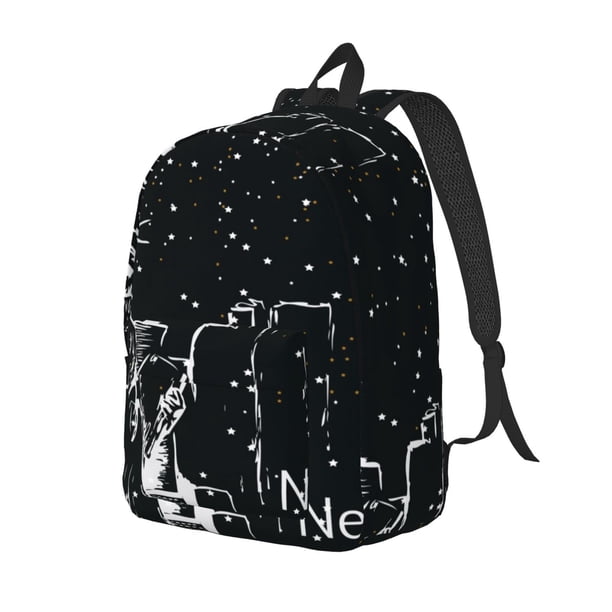 Disketp New York City1 Mochila de Lona Estampada, Mochila Escolar de Viaje Ligera para Estudiantes y Portátil-Medium