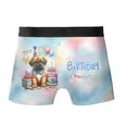 thumbnail image 2 of Happy Birthday Cute Puppy Mastiff with Cake Gifts Party Hat All Over Print Boxer Briefs Underwear for Men Dad Mastiffs Dog Lover Gifts Idea - 00029, 2 of 6