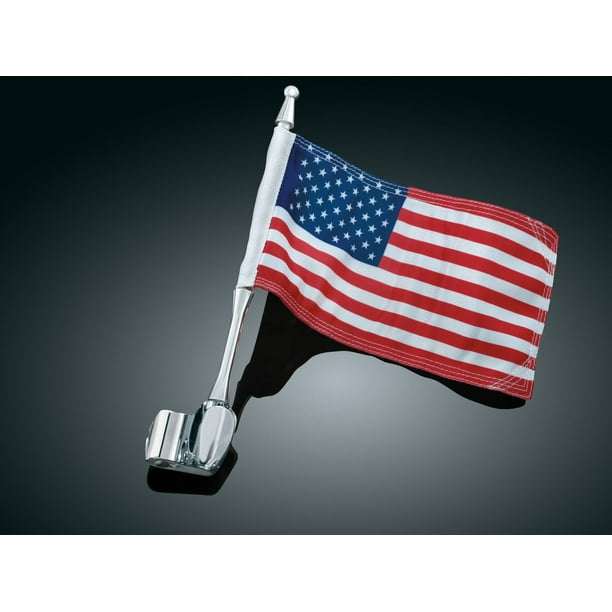 Kuryakyn 4233 Motorcycle Accessory Antenna Flag Mount with American