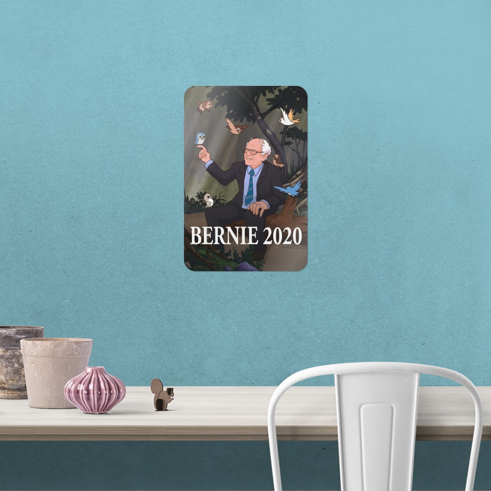 Bernie Sanders 2020 with Birds Cartoon Home Business Office Sign 